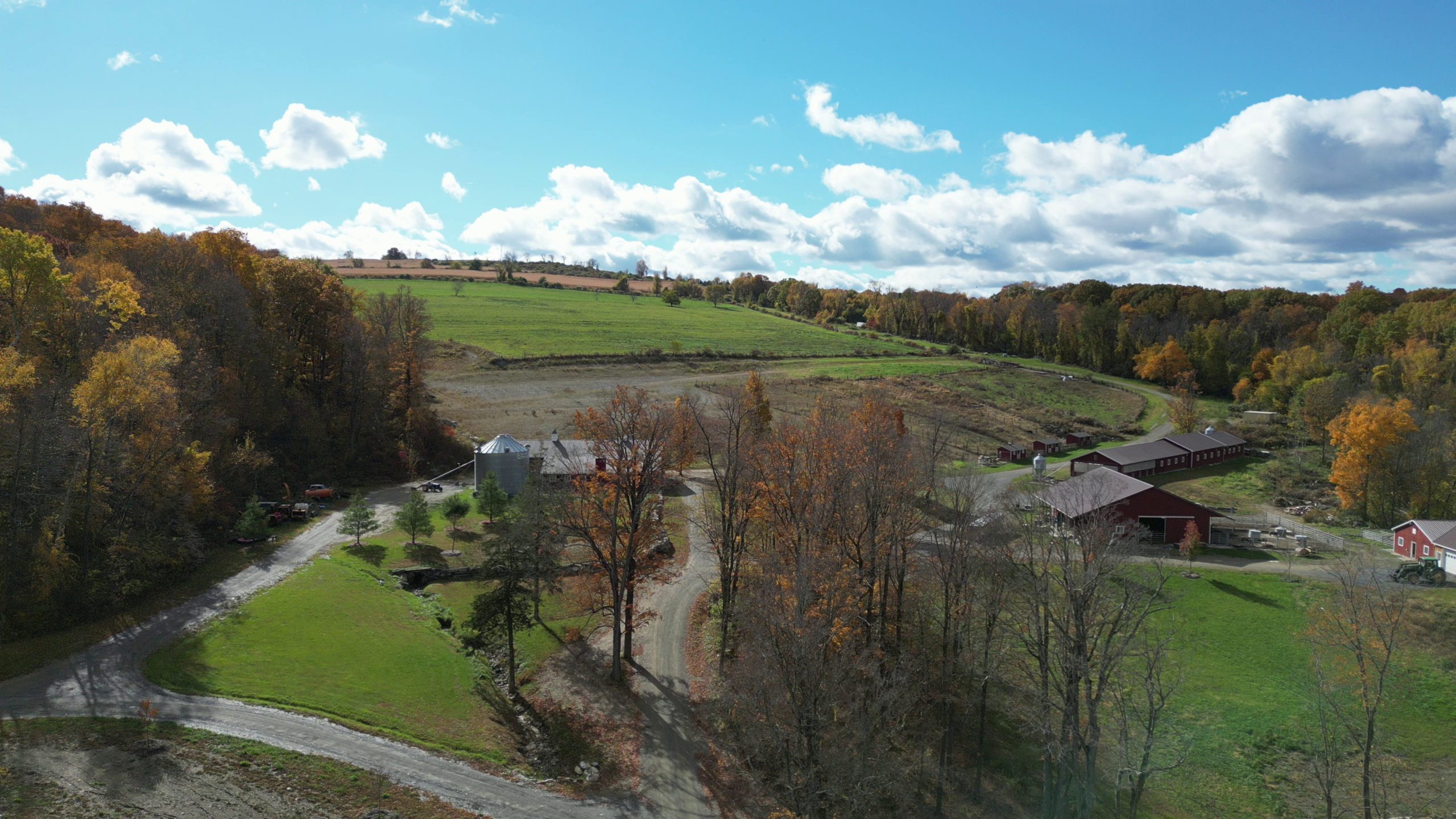 Aerial view of Sugar Hill Farm